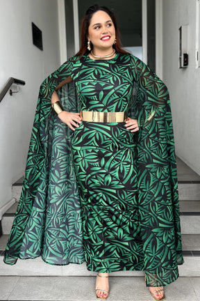Mena Salamasina Cape Dress