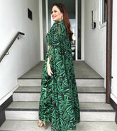 Mena Salamasina Cape Dress