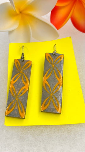 Samoan popo earrings long