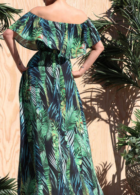 Taselina Off shoulder Maxi Dress
