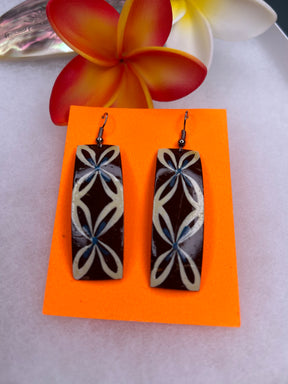 Samoan popo earrings long