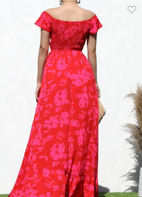 Off Shoulder Maxi Dress