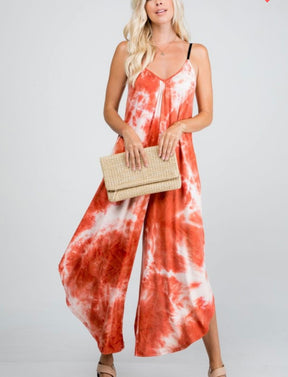 Mindi Tie dye Jumpsuit with Pockets