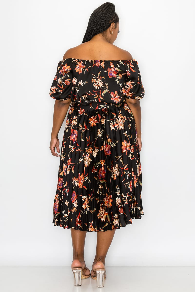 Off shoulder floral dress