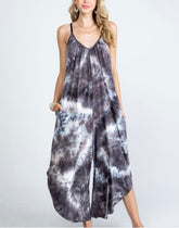 Mindi Tie dye Jumpsuit with Pockets