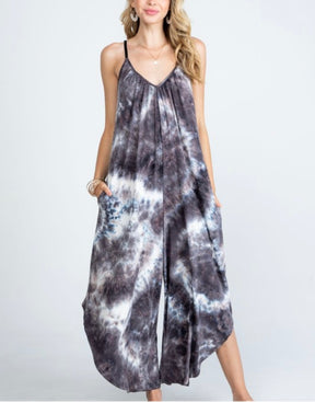 Mindi Tie dye Jumpsuit with Pockets