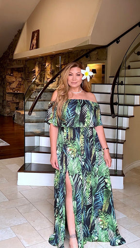 Taselina Off shoulder Maxi Dress