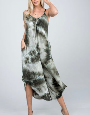Mindi Tie dye Jumpsuit with Pockets