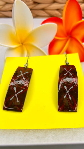 Samoan popo earrings long