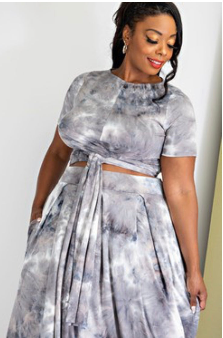Wrap around Palazzo pant set