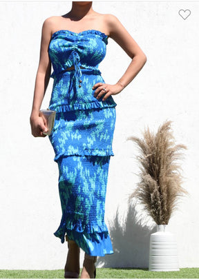 Bella Smocked sleeveless dress