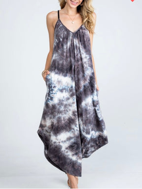 Mindi Tie dye Jumpsuit with Pockets