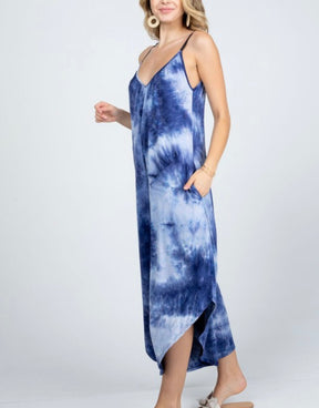Mindi Tie dye Jumpsuit with Pockets