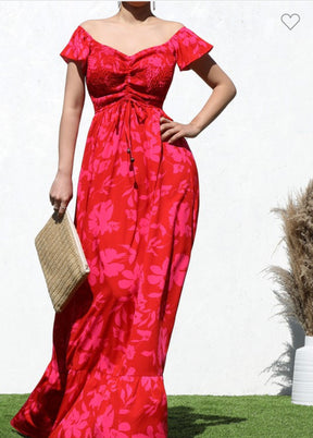 Off Shoulder Maxi Dress