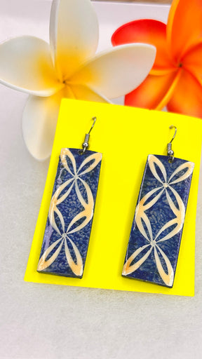 Samoan popo earrings long