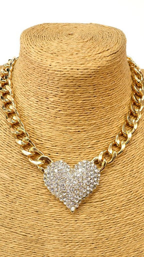 Janelle Heart Statement Chain