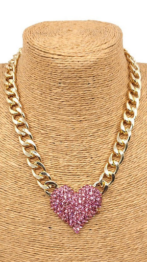Janelle Heart Statement Chain