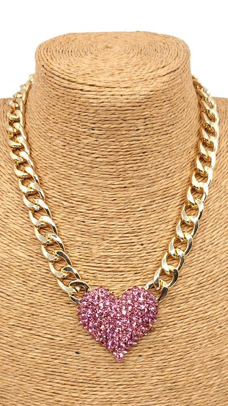 Janelle Heart Statement Chain