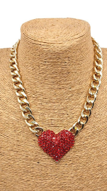 Janelle Heart Statement Chain