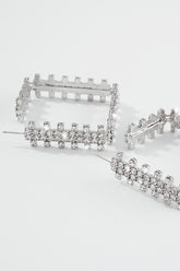 Chunky Large Crystal Hoop Earrings