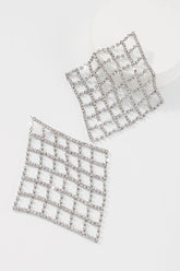 Veronica Rhinestone Mesh Earrings