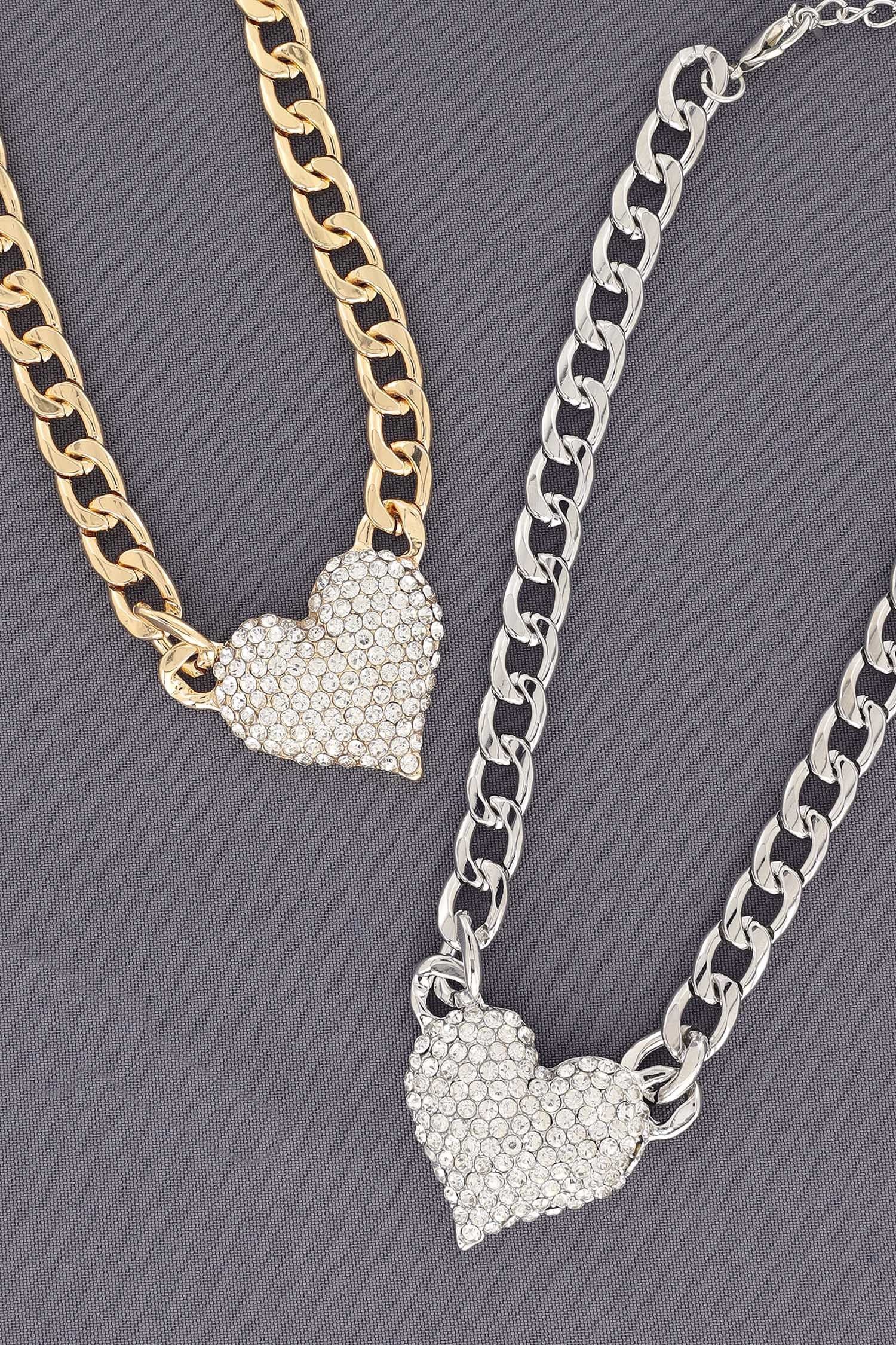 Janelle Heart Statement Chain