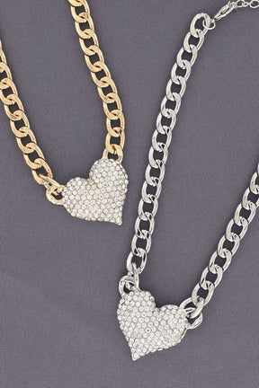 Janelle Heart Statement Chain