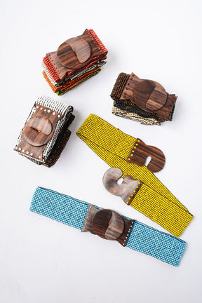 Layla Colorful Beaded Belt