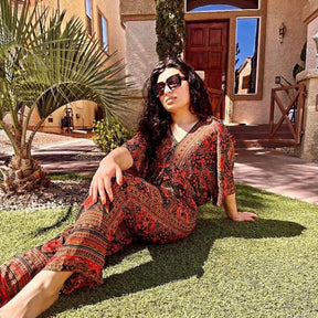 Charlotte Boho V-Neck Jumpsuit