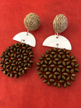 Java Wood Bead Earrings