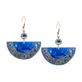 Fan acrylic earrings