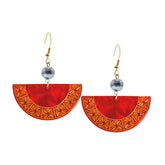 Fan acrylic earrings
