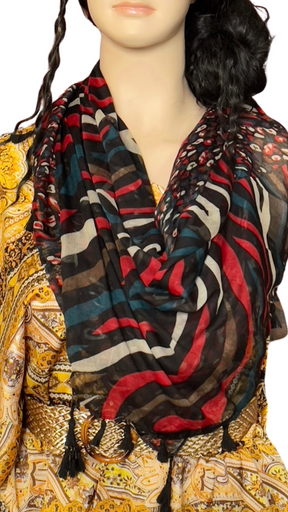 Assorted print scarf