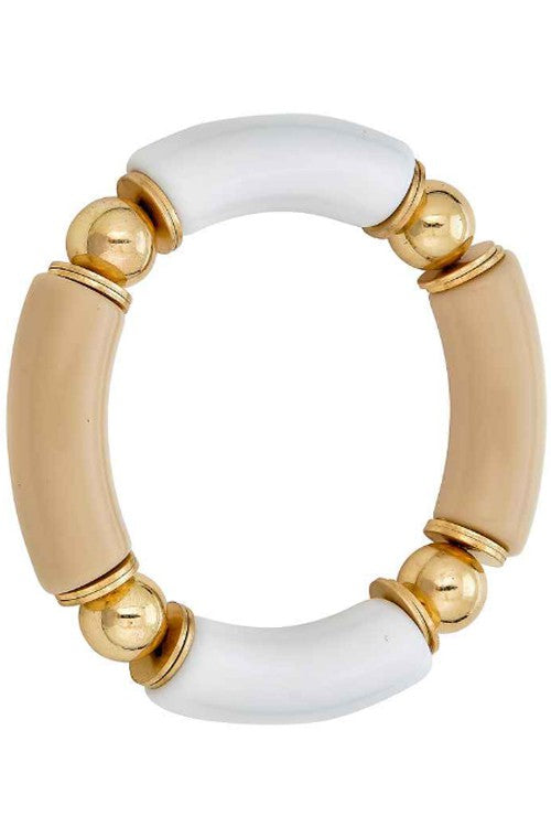 Resin stretch bracelet