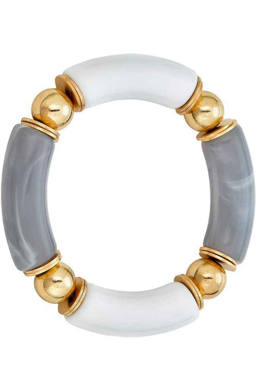 Resin stretch bracelet