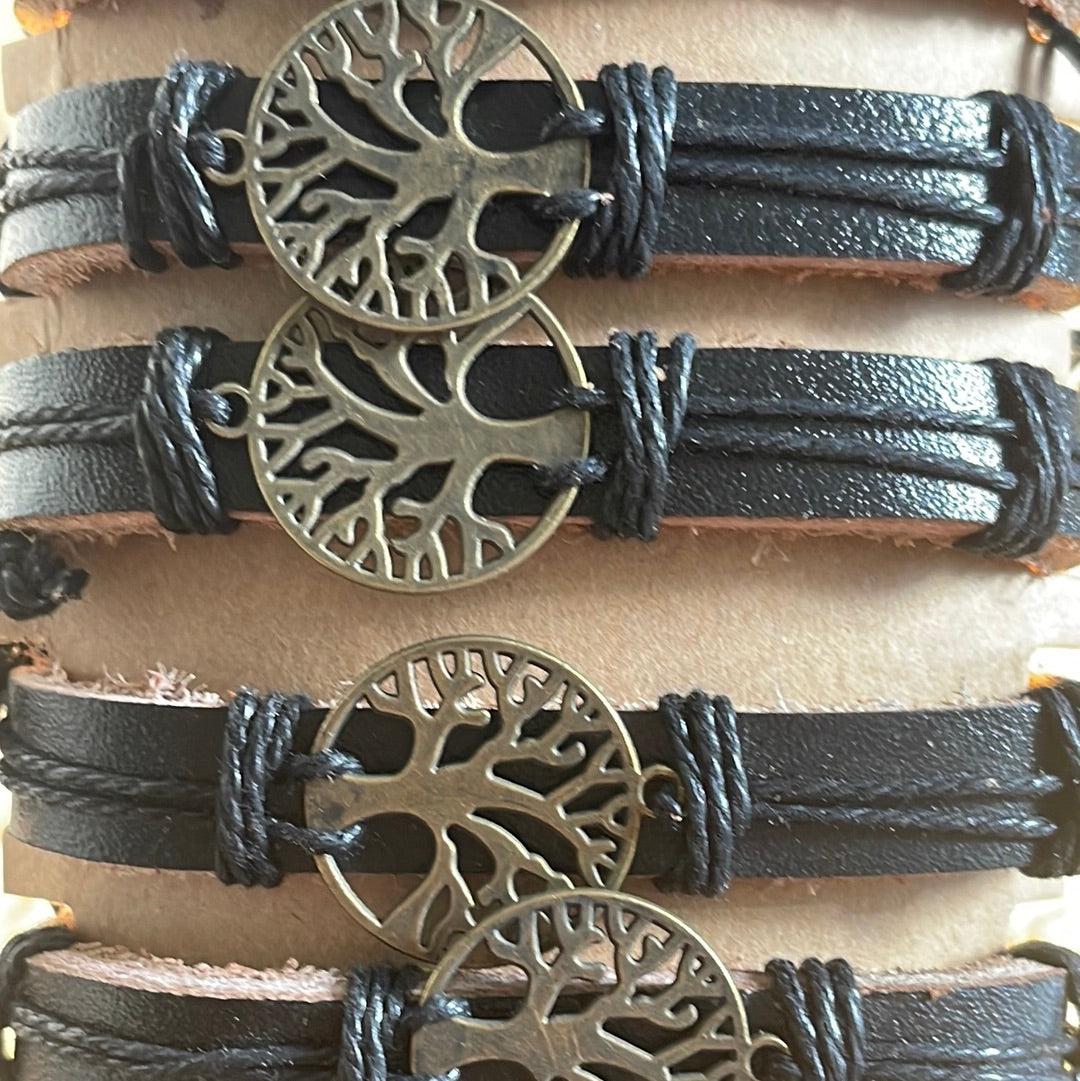 Tree of Life Leather Bracelet