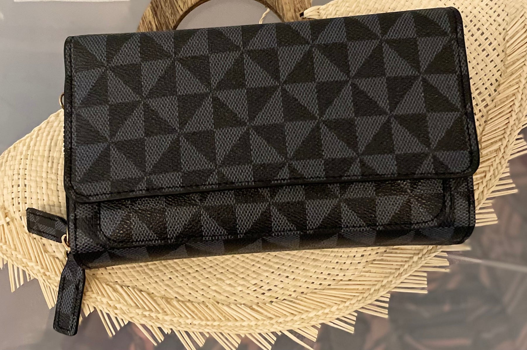 Manulua Double Zipper Crossbody Phone Wallet