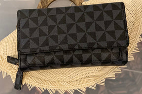 Manulua Double Zipper Crossbody Phone Wallet