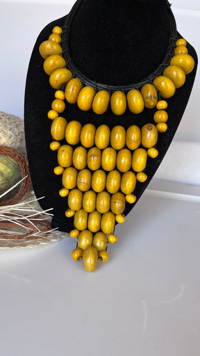 Triangle statement necklace set