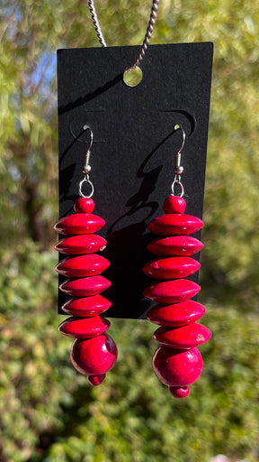 Anufe wood earrings