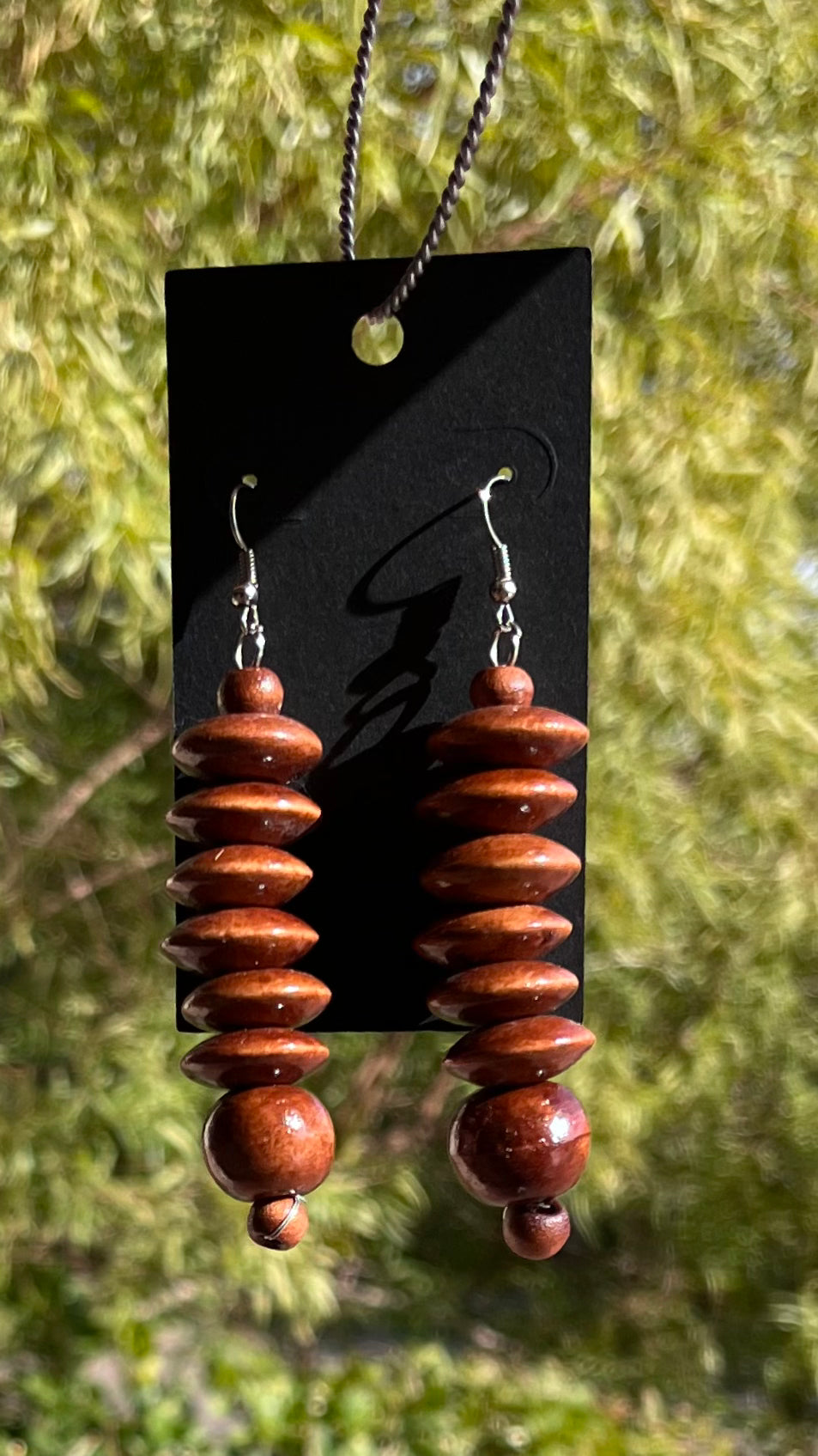 Anufe wood earrings