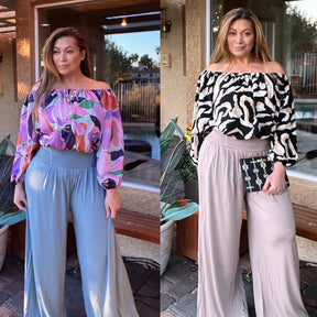 Smocked Waist Pants