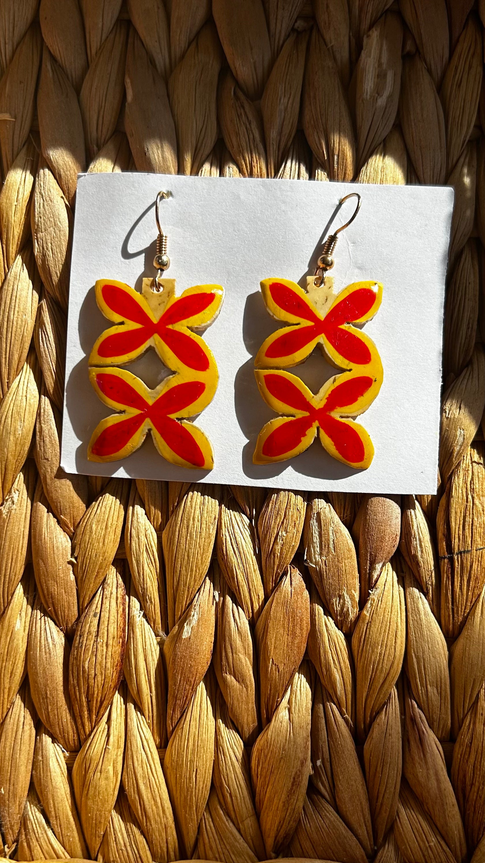 Made in Samoa acrylic earrings