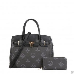 Louie lock tote 2pc set