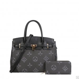 Louie lock tote 2pc set