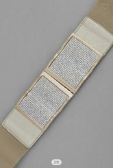 Wave Square Buckle Elastic Belt