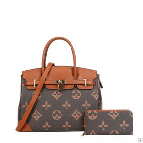 Louie lock tote 2pc set
