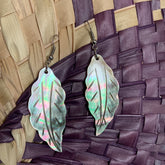 Mother of Pearl Leaf Earrings