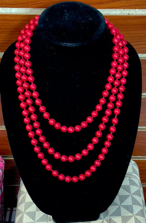 Mika Long Beaded Necklace