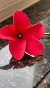 Tiare Flower With Black Pearl Hair Sei